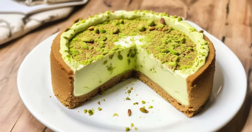 Easy pistachio cheesecake
