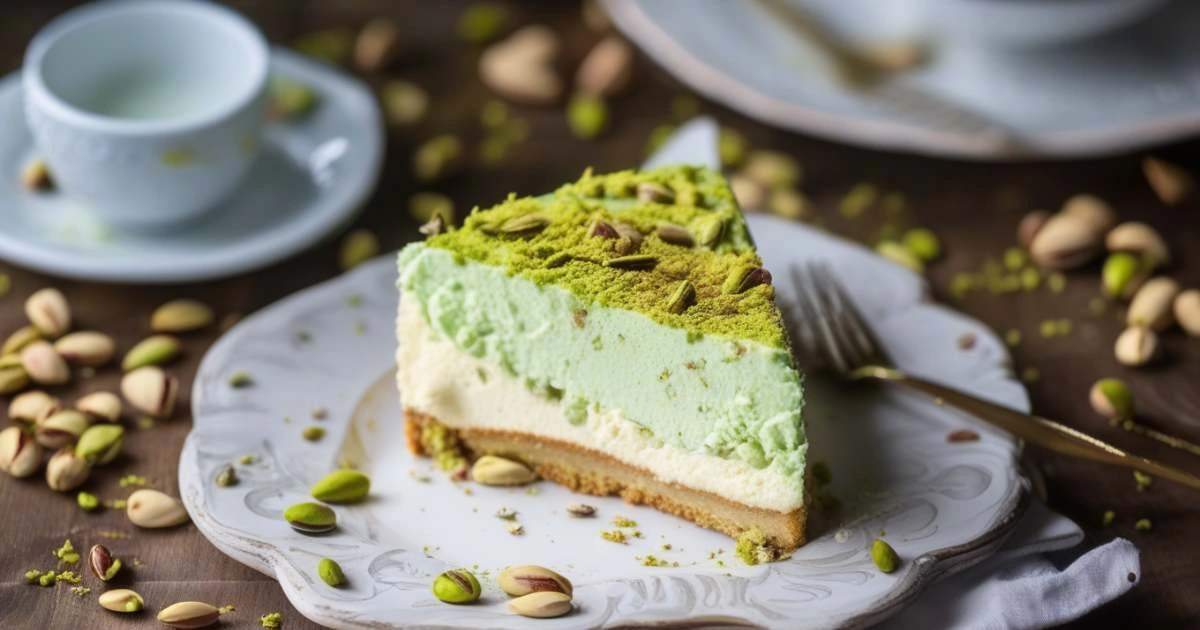 pistachio cream cheesecake