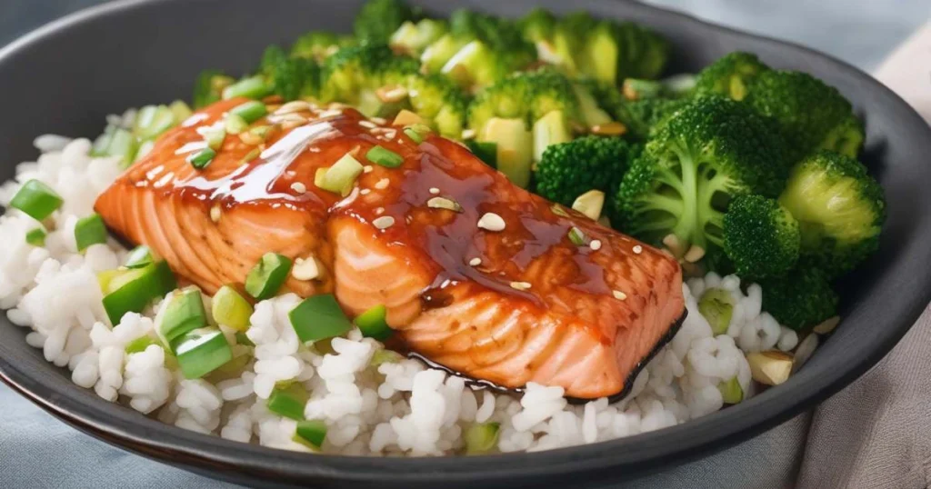 Honey Garlic Salmon Bowl