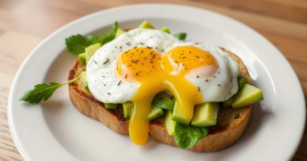 eggs on avocado toast