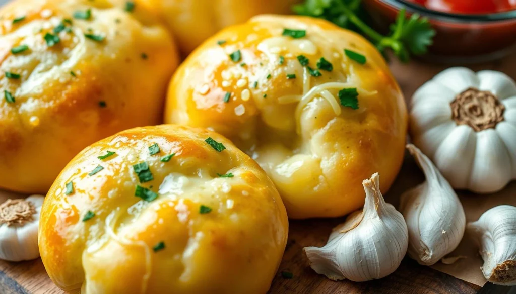 Cheesy Garlic Bombs