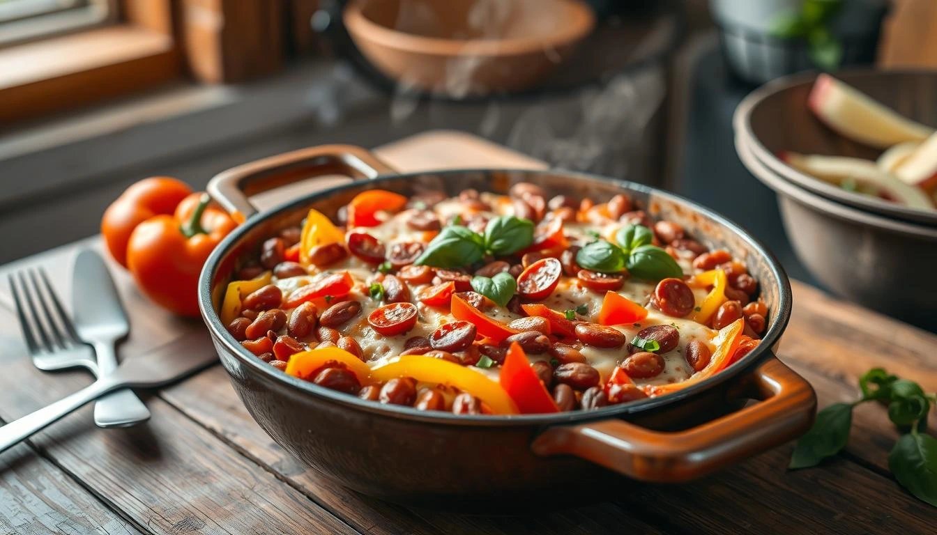 Pizza Beans Skillet