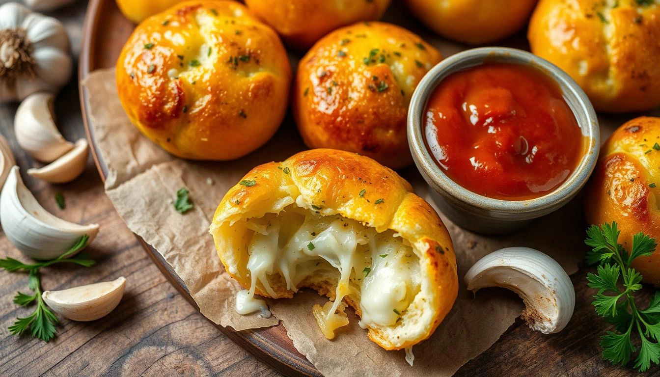 Cheesy Garlic Bombs