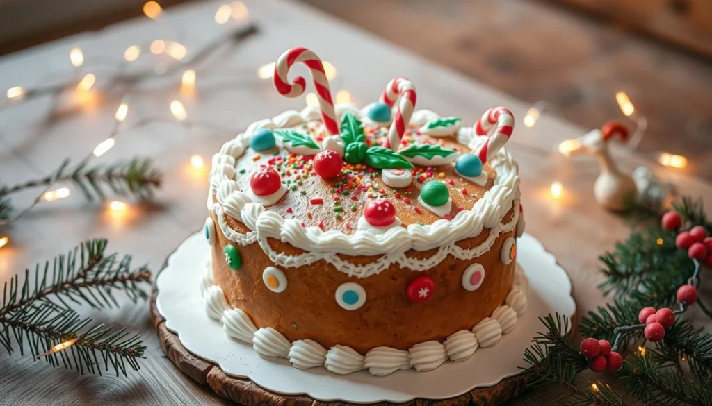 Christmas gingerbread cake