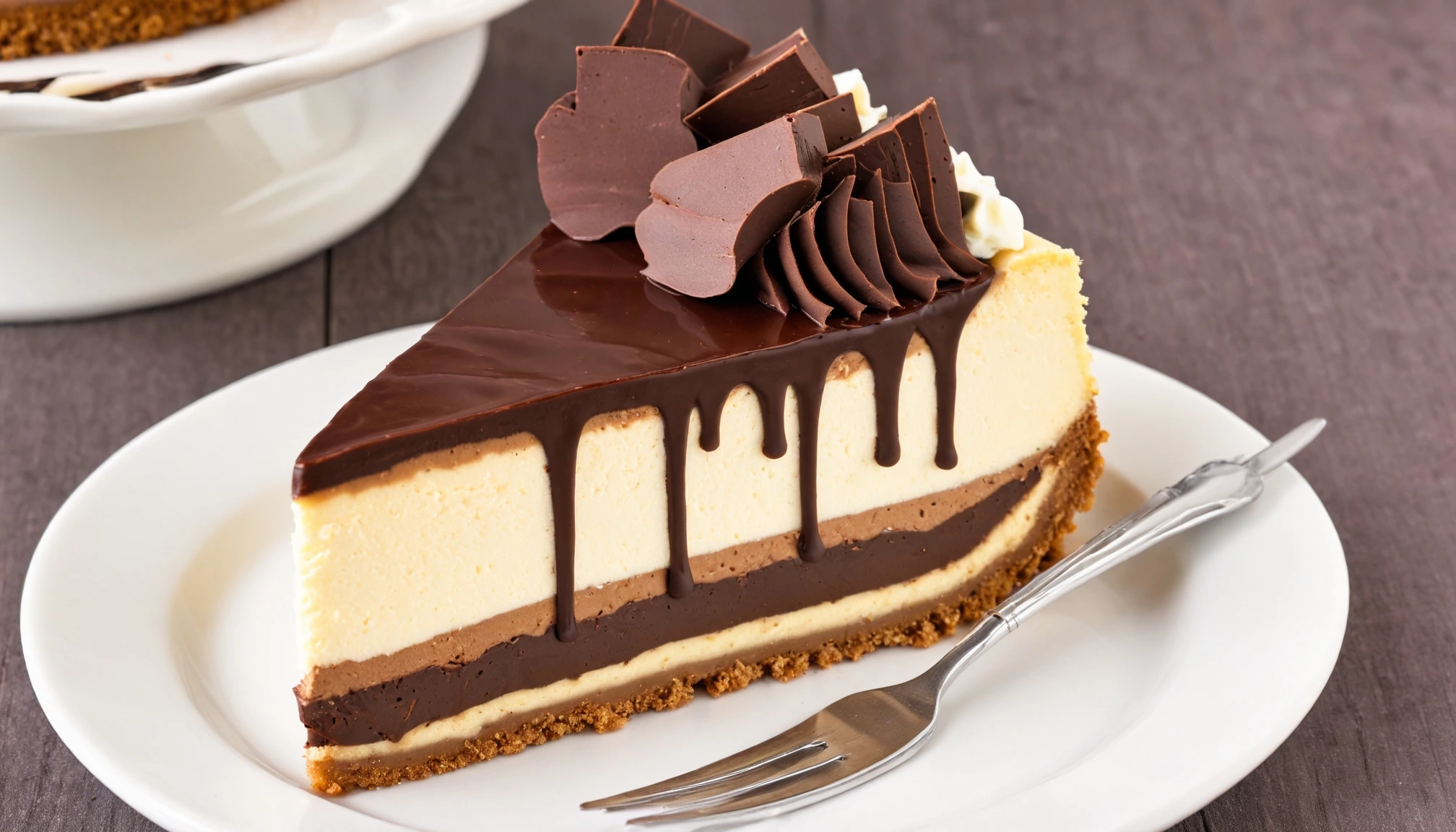 Boston Cream Pie Cheesecake