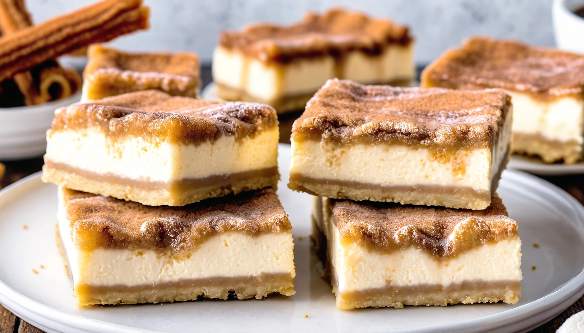 Churro Cheesecake Bars