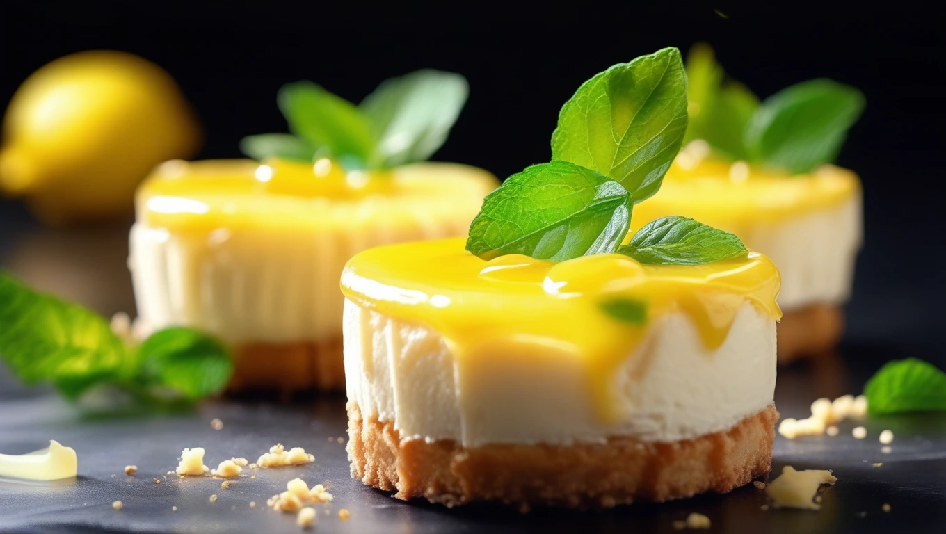 Mini Lemon Cheesecakes