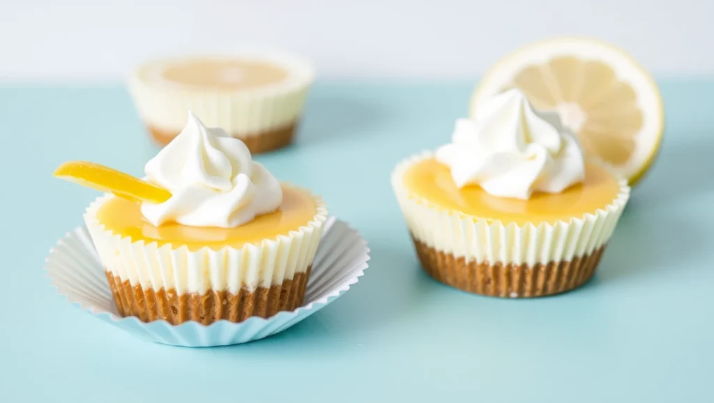 Mini Lemon Cheesecakes