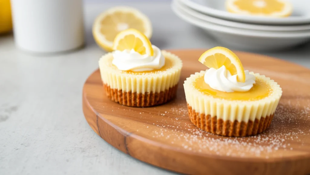 Mini Lemon Cheesecakes